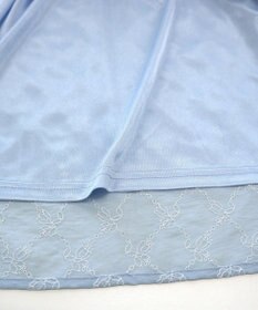 Tiaclasse 【洗える】配色刺繍レースワンピース