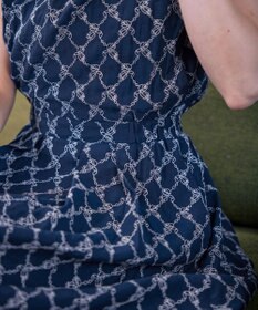 Tiaclasse 【洗える】配色刺繍レースワンピース