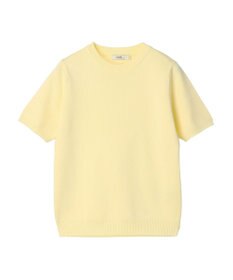 earth music&ecology 総針クルーネックハンソデプルオーバー