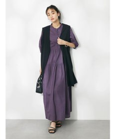 CRAFT STANDARD BOUTIQUE インド綿ティアードマキシワンピース