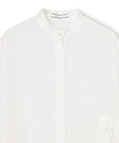 BEIGE， GALENA / コットンレースバンドカラーシャツ