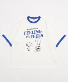 WEGO 【ユニセックス着用ITEM/MLサイズ展開】別注PEANUTSプリントT（SS）