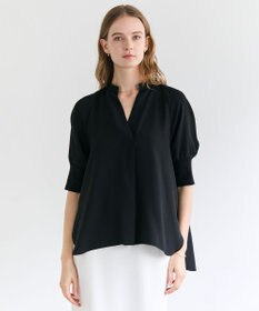 BEIGE， FLEUR / ドレープニット カフスブラウス