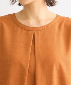 Green Parks 前後２ｗａｙ　ミディ丈タックワンピース