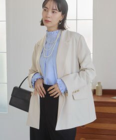 WEGO 【ANGIE VINTAGE/S/Mサイズ展開 / オケージョン対応 / セレモニー対応】ゴールドボタン テーラードジャケット / 金ボタン ダブル ブレザー