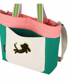 tsumori chisato CARRY キラミックスコンビ トートバッグ 2wayショルダー A4収納 ネコ