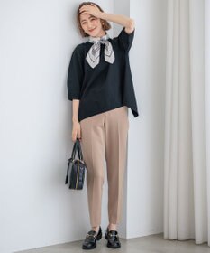 23区 【Oggi2月号掲載/新色追加】TRストレッチギャバ テーパードパンツ