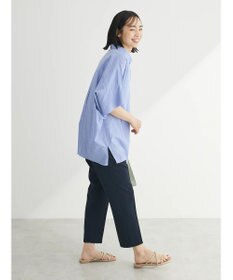 Green Parks 綿麻混スキッパーシャツ