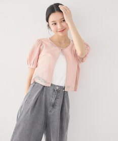 earth music&ecology フラワーコード刺繍カーディガン