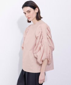 NAVE 【Nave・洗える】タイプライタークロス ギャザーブラウス