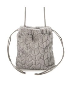 UNBILLION カシュカシュ cachecache / ミンク風カットファー巾着ミニバッグ