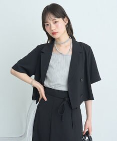 earth music&ecology ショートテーラードジャケット