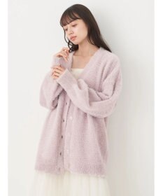 earth music&ecology ロングシャギーＶネックカーディガン