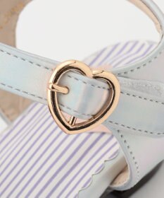 ANY KIDS フラワー ヒール サンダル