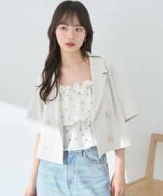 earth music&ecology ショートテーラードジャケット