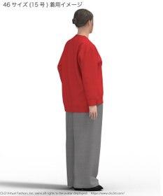 23区 L 【Lサイズ限定】ヴィスコースストレッチ Ｖネック ニット