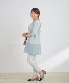 Tiaclasse バイカラーチュニック