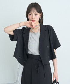 earth music&ecology ショートテーラードジャケット