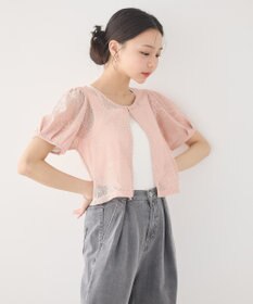 earth music&ecology フラワーコード刺繍カーディガン