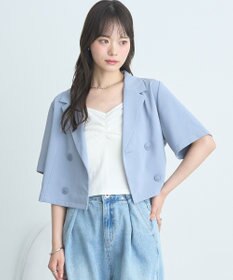 earth music&ecology ショートテーラードジャケット