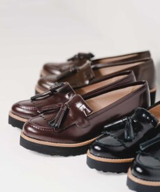 BONTRE 【BONTRE/ボントレ】厚底キルトタッセルローファー