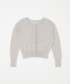 TOQUE 〈大草直子さんアドバイザー〉シルク×コットンニットショートカーディガン