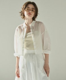 uncrave 【撥水・洗濯機洗い可】シアープルーフナイロン シャツブラウス（uncrave STANDARD）