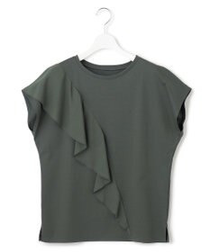 23区 シアーフリルジャージー ラッフル カットソー