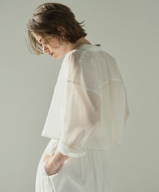 uncrave 【撥水・洗濯機洗い可】シアープルーフナイロン シャツブラウス（uncrave STANDARD）