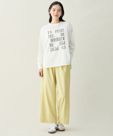 ANY イージーケアライトストレッチワイドパンツ