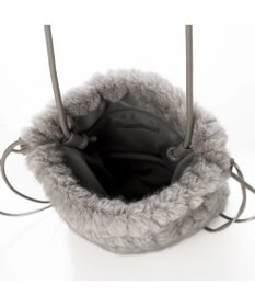 UNBILLION カシュカシュ cachecache / ミンク風カットファー巾着ミニバッグ