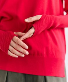 BEIGE， 【洗える】WILLOW / サムホールハイネックニット