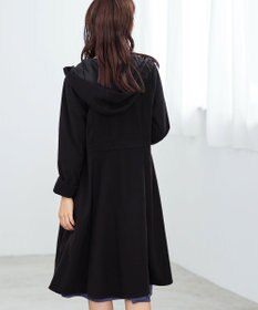 Tiaclasse ウール調フレアフードコート