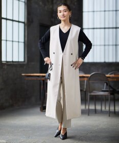 ICB 【洗える・WEB限定カラーあり】 ウールミルドサキソニー テーパードパンツ