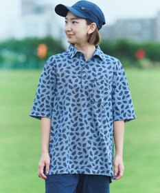 JOSEPH ABBOUD MOUNTAIN 暑さに徹底抗戦【首元に冷感ジェル】フリーズパック ポロ リーフ柄