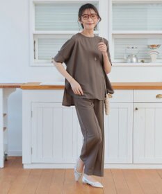 Tiaclasse 【おのののかさん着用】冷凛(ひやりん)カノコカットソーピンタックパンツ