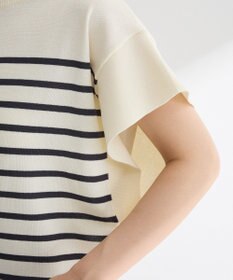 Green Parks 袖フレアフレンチスリーブニットプルオーバー