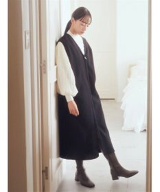 earth music&ecology 圧縮ニットＺＩＰジャンスカ