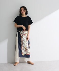 Green Parks 袖フレアフレンチスリーブニットプルオーバー