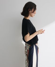 Green Parks 袖フレアフレンチスリーブニットプルオーバー