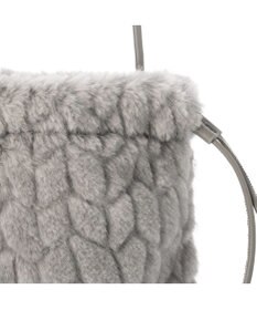 UNBILLION カシュカシュ cachecache / ミンク風カットファー巾着ミニバッグ