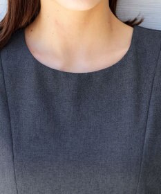 Tiaclasse L 【洗える】ダブルラインフレアワンピース