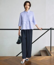 ICB L 【新色追加・UVケア・接触冷感・速乾・防シワ・洗える】 FluidBackSatin  ワイドパンツ