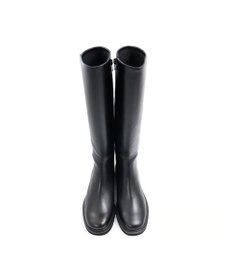 APOM イタリアンカーフ バックストレッチロングブーツ 40