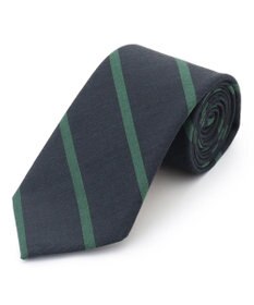 J.PRESS MEN ハンドプリントポプリンレジメンタル ネクタイ