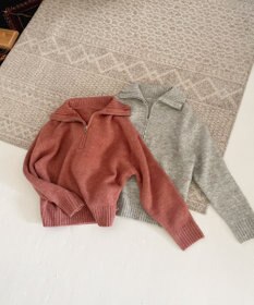 Feroux ハーフジップニット プルオーバー