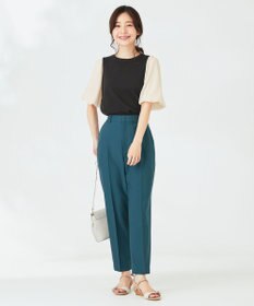 ANY SIS 【洗える】バルーンスリーブ ニットＴシャツ