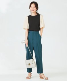 ANY SIS 【洗える】バルーンスリーブ ニットＴシャツ