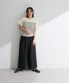 Green Parks 袖フレアフレンチスリーブニットプルオーバー