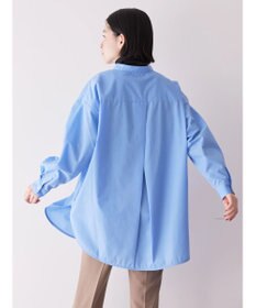 AMERICAN HOLIC イージーケアバンドカラーシャツチュニック